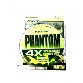 Леска шнур 100м Phantom 4Х PX403-12 (Kaida)