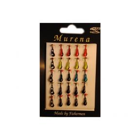 Мормышка набор "чертик свинец" №1,№2 (25шт)