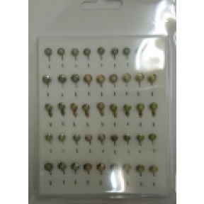 Мормышка MUSTAD тип-6Ф/2(45шт) фосфорная