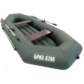 Лодка "Бриз"А 2.60м надувное дно зеленый 